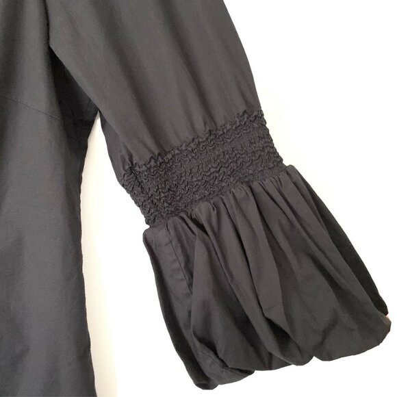 Catherine Malandrino 6 Black Button Down Shirt - Picture 2 of 6